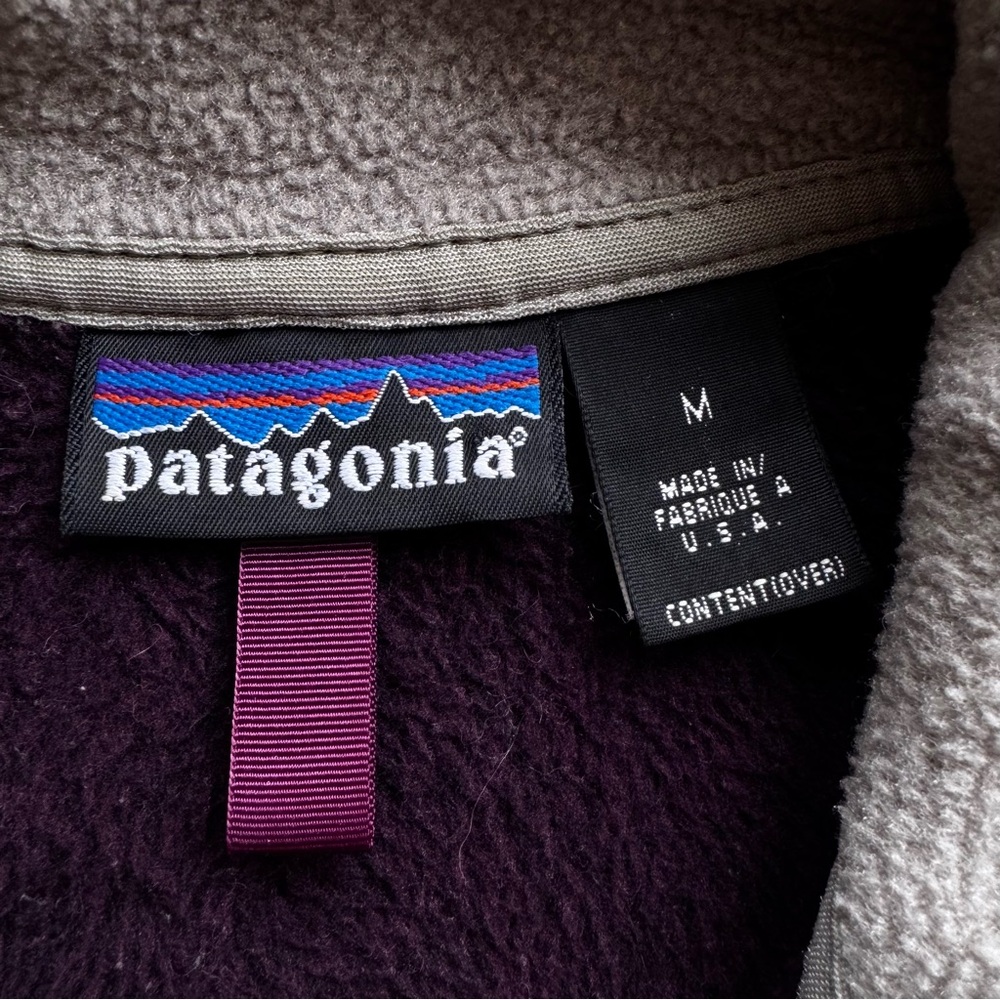 Patagonia R2 Fleece VTG Vest Burgundy Purple Full Zip Retro Gorpcore Outdoor - Picture 6 of 6